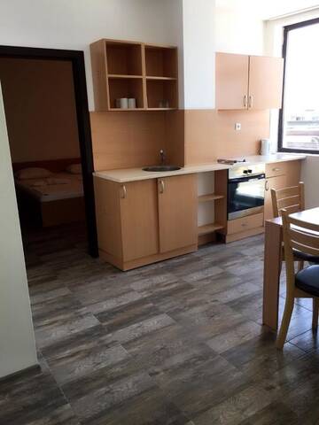Фото номера Апартаменты с 1 спальней Апарт-отели Aparthotel Vigo Beach г. Несебр 9