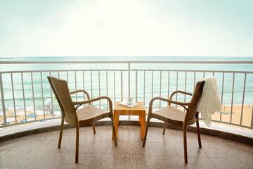 Фото номера Junior Suite with Terrace and Front Sea View Отель Bilyana Beach Hotel (Adults Only) г. Несебр 6
