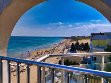 Фото номера Апартаменты с видом на море и балконом Отель Aphrodite Beach Hotel г. Несебр 8